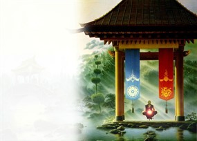 flash制作佛教圣地清虚阁动画